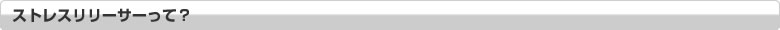 ストレスリリーサーって？
